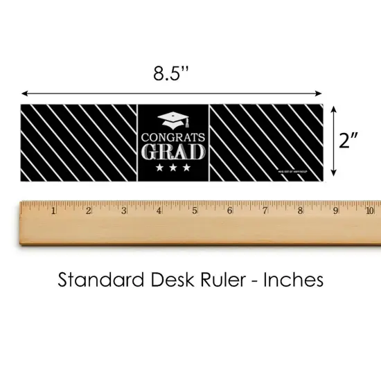 Big Dot of Happiness Graduation Cheers - Graduation Party Water Bottle Sticker Labels - Set of 20 {6}