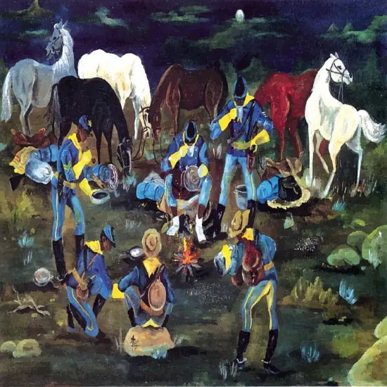 Sunsout At Ease Buffalo Soldiers 550 pc Jigsaw Puzzle 46844 {1}
