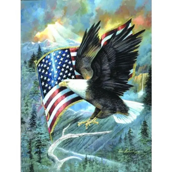 Sunsout American Eagle 500 pc Fourth of July Jigsaw Puzzle CL59012 {1}