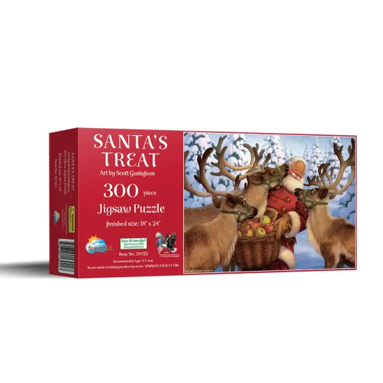 Sunsout Santa's Treat 300 pc Christmas Jigsaw Puzzle 13022 {3}