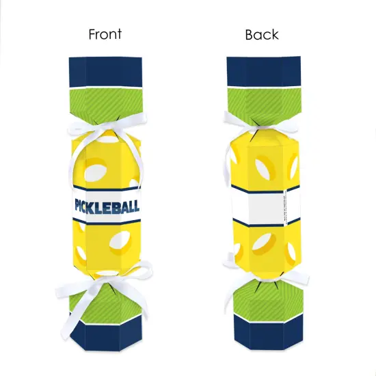Big Dot of Happiness Let's Rally - Pickleball - No Snap Birthday or Retirement Party Table Favors - DIY Cracker Boxes - Set of 12 {7}