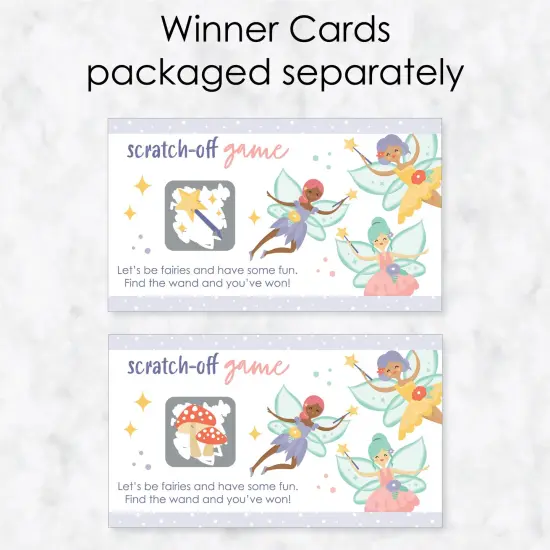 Big Dot of Happiness Let's Be Fairies - Fairy Garden Birthday Party Game Scratch Off Cards - 22 Count {4}