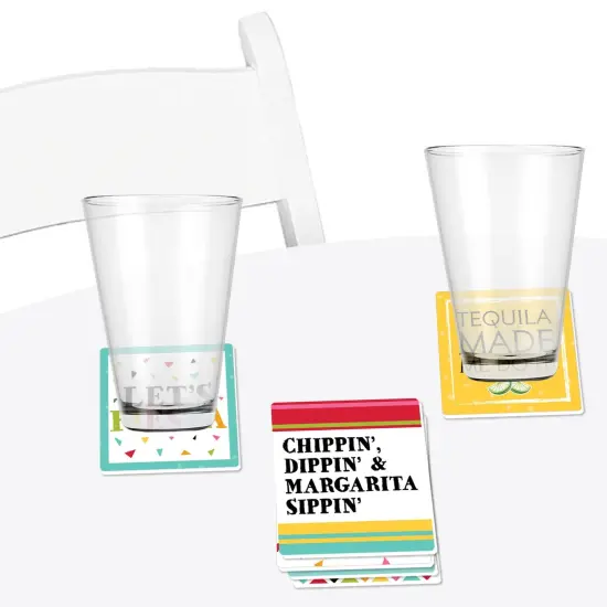 Big Dot of Happiness Let's Fiesta - Funny Fiesta Decorations - Drink Coasters - Set of 6 {4}