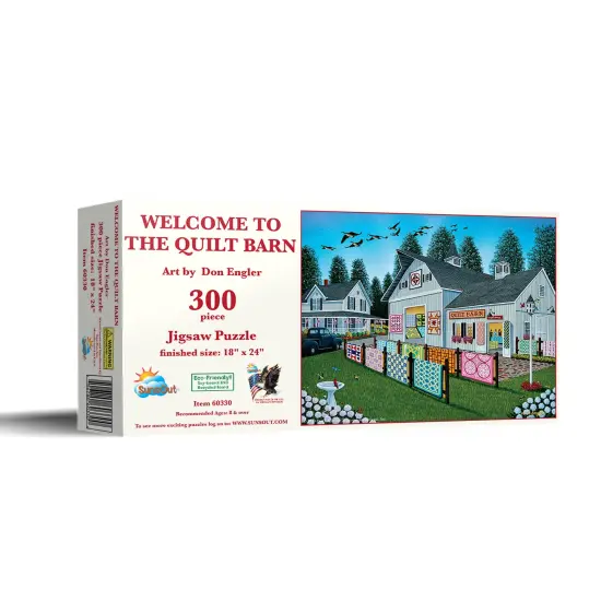Sunsout Welcome to the Quilt Barn 300 pc Jigsaw Puzzle 60330 {3}