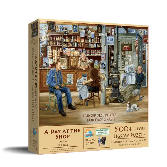 Sunsout A Day at the Shop 500 pc Large Pieces Jigsaw Puzzle 25205 {3}