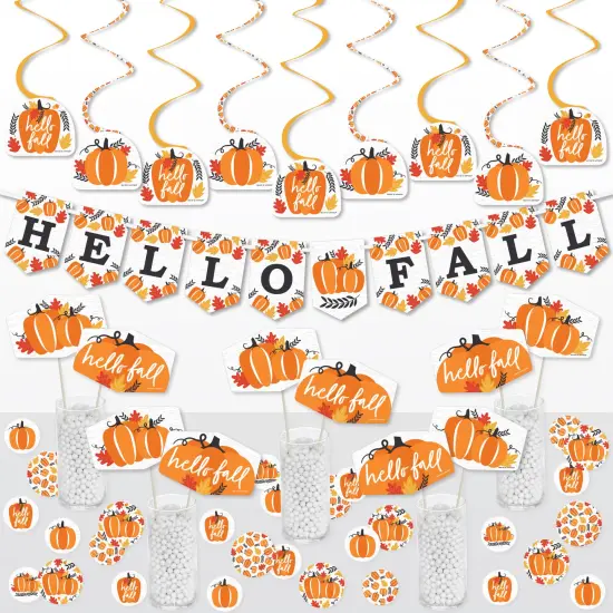 Big Dot of Happiness Fall Pumpkin - Halloween or Thanksgiving Party Supplies Decoration Kit - Decor Galore Party Pack - 51 Pieces {1}