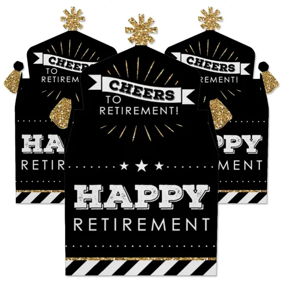 Big Dot of Happiness Happy Retirement - Treat Box Party Favors - Retirement Party Goodie Gable Boxes - Set of 12 {3}