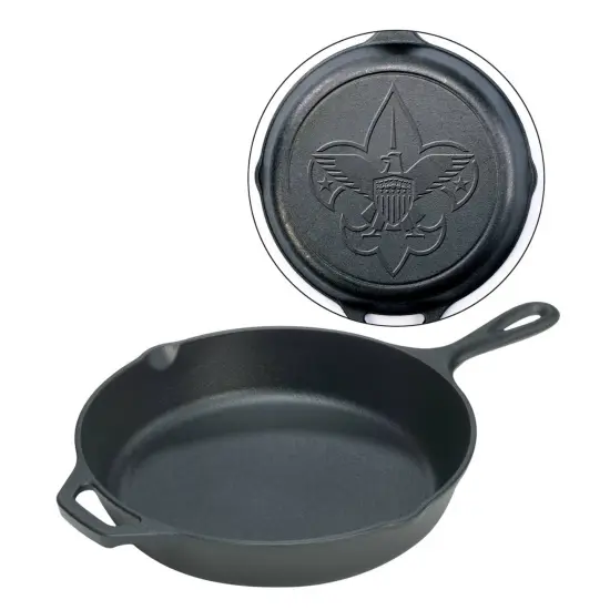 Lodge Logic L10SK3BS Pre-Seasoned Boy Scouts of America Skillet 12" {6}