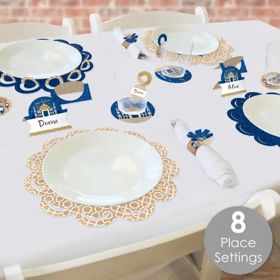 Big Dot of Happiness Ramadan - Eid Mubarak Party Paper Charger and Table Decorations - Happy Eid Chargerific Kit - Place Setting for 8 {3}