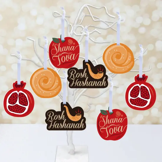 Big Dot of Happiness Rosh Hashanah - New Year Decorations - Tree Ornaments - Set of 12 {3}