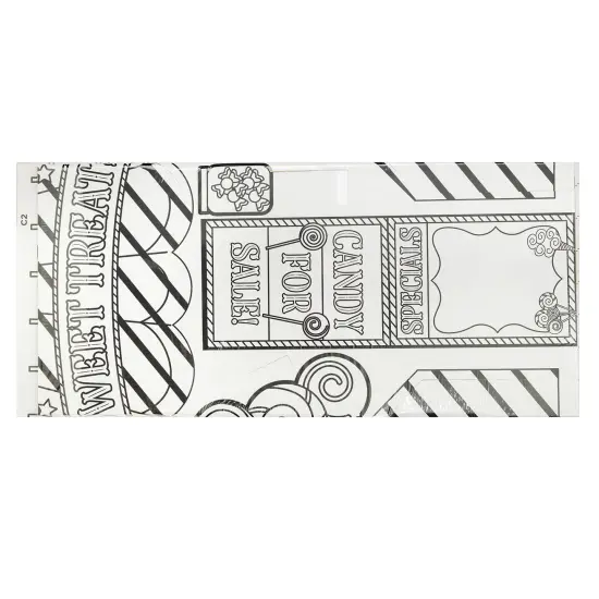 Colorbok Make It Colorful! Color Your Own Candy Stand-Candy Stand {3}