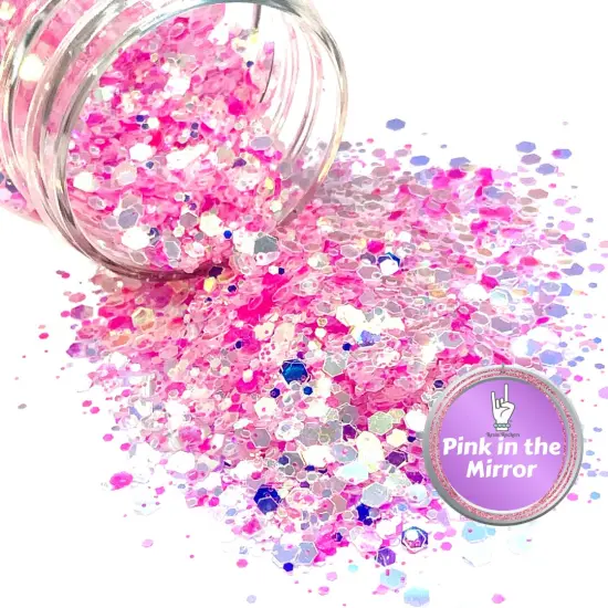 Pink in the Mirror Premium Pixie for Poxy Chunky Glitter Mix {1}