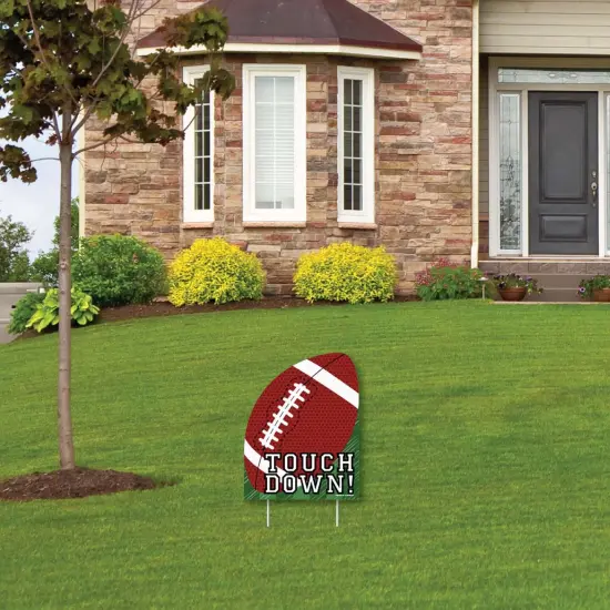 Big Dot of Happiness End Zone - Football - Outdoor Lawn Sign - Baby Shower or Birthday Party Yard Sign - 1 Piece {4}