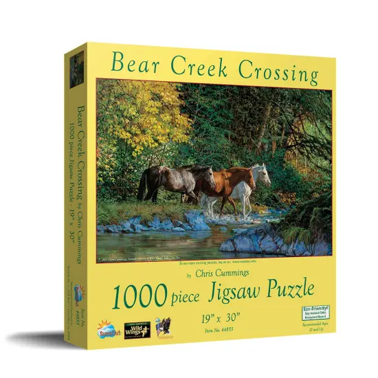 Sunsout Bear Creek Crossing 1000 pc Jigsaw Puzzle 44855 {3}