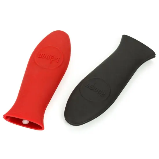 Silicone Hot Handle Holders - Red & Black (Pack of 2) {1}