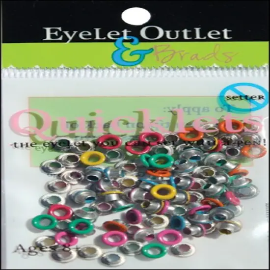 Eyelet Outlet Quicklets Round 84/Pkg {1}