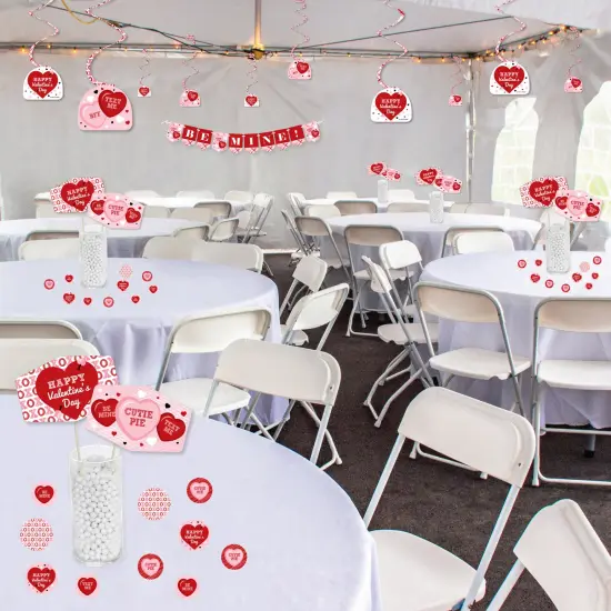Big Dot of Happiness Conversation Hearts - Valentine&rsquo;s Day Party Supplies Decoration Kit - Decor Galore Party Pack - 51 Pieces {4}