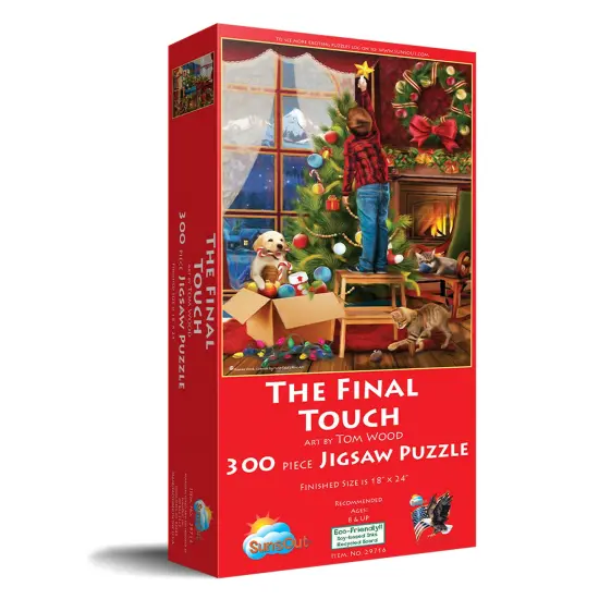 Sunsout The Final Touch 300 pc Christmas Jigsaw Puzzle 29716 {3}