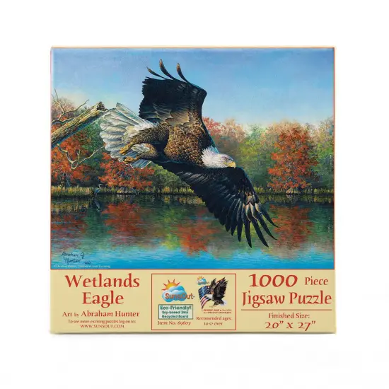 Sunsout Wetlands Eagle 1000 pc Jigsaw Puzzle 69607 {4}