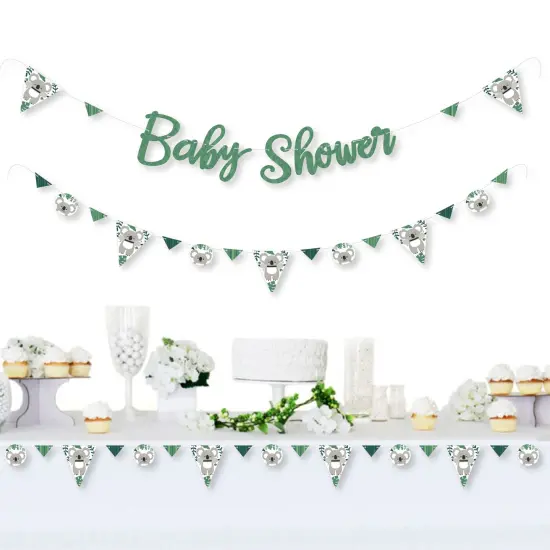 Big Dot of Happiness Koala Cutie - Bear Baby Shower Letter Banner Decoration - 36 Banner Cutouts and Baby Shower Banner Letters {3}