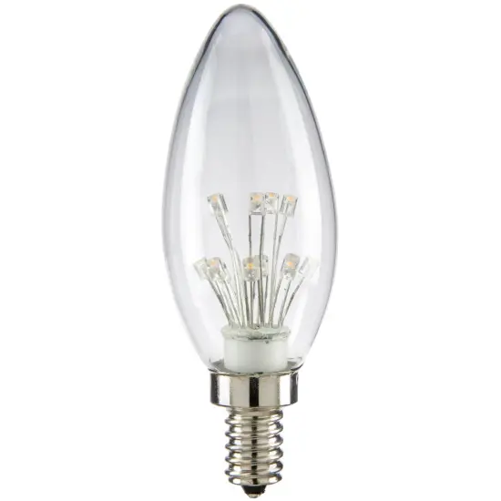 SUNLITE 80129-SU LED Vintage Star 1w Light Bulb Candelabra (E12) Base Warm White {1}