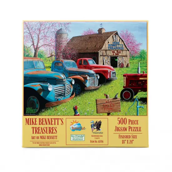 Sunsout Mike Bennett's Treasures 500 pc Jigsaw Puzzle 61706 {4}