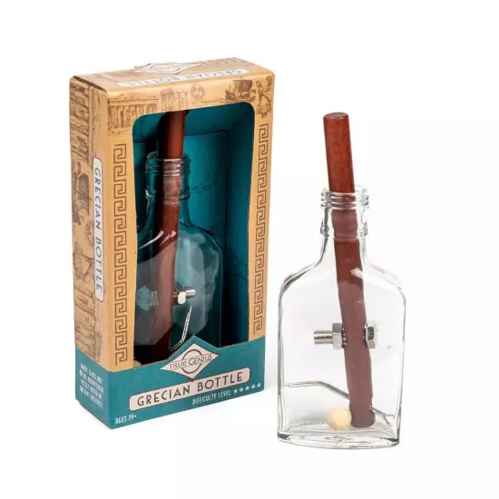 True Genius - Grecian Glass Bottle Brainteaser Puzzle Game {3}