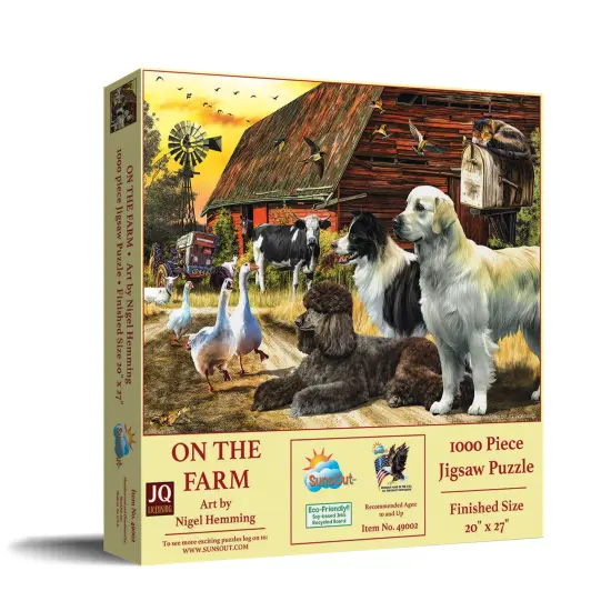 Sunsout Life on the Farm 1000 pc Jigsaw Puzzle 49002 {3}