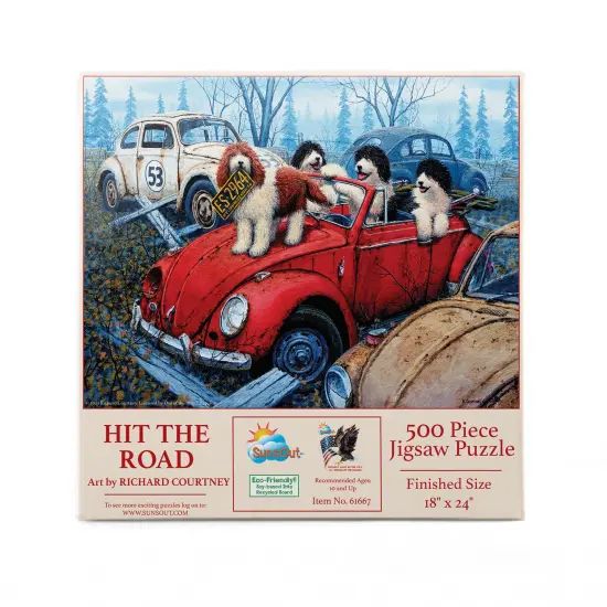 Sunsout Hit the Road 500 pc Jigsaw Puzzle 61667 {4}