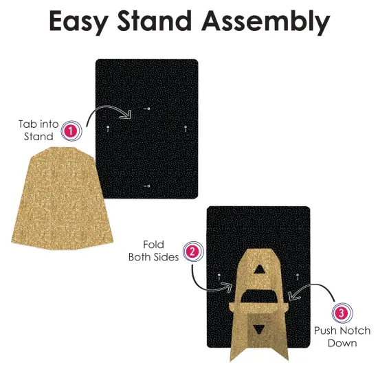 Big Dot of Happiness Red Carpet - Movie Night Party 4x6 Picture Display - Paper Photo Frames - Set of 12 {7}