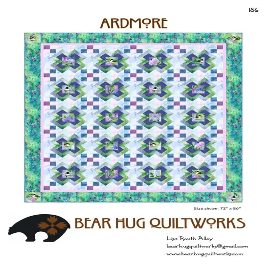 Ardmore Quilt Pattern - Pattern by Lisa Alley - Five Size by Bear Hug Quiltworks {2}
