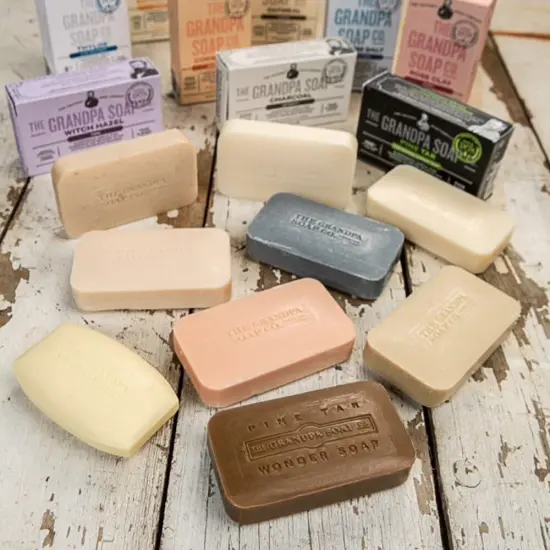 The Grandpa Soap Company Charcoal Detoxify Bar Soap 4.25 Oz Pack of 3 {4}