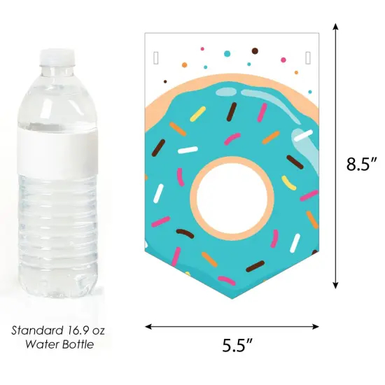 Big Dot of Happiness Donut Worry, Let's Party - Doughnut Party Bunting Banner - Party Decorations - Welcome Baby {3}