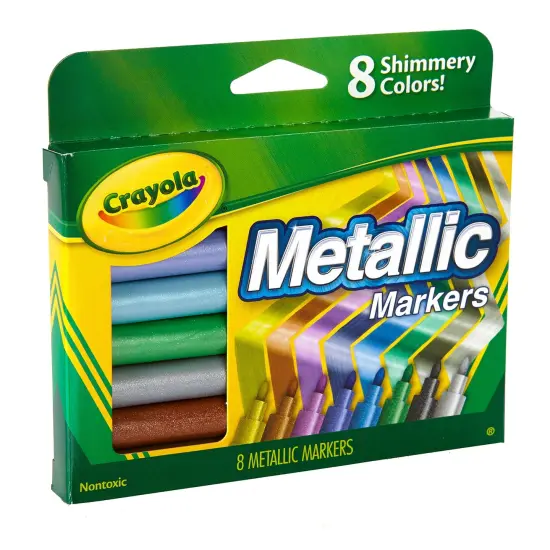 Crayola Metallic Markers-Shimmery Colors 8/Pkg {2}