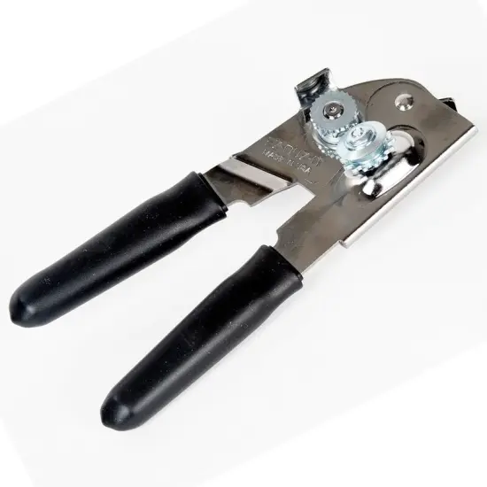 Hand-Held Can Opener Rubberized Grip Long-Lasted Heavy Gauge Steel 7" {3}