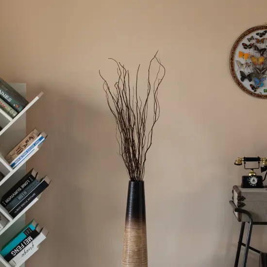 Uniquewise 12pc 59" Natural Dried Willow Twigs Ideal Sticks for DIY Crafts Decorative Stems Floral Arrangements Floor Vase Fillers Wedding Centerpieces Event Decorations and Home D&eacute;cor Accents, White {8}