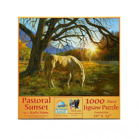Sunsout Pastoral Sunset 1000 pc Jigsaw Puzzle 26294 {4}