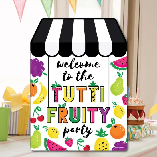 Big Dot of Happiness Tutti Fruity - Party Decorations - Frutti Summer Birthday Party or Baby Shower Welcome Yard Sign {7}