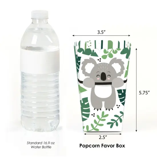 Big Dot of Happiness Koala Cutie - Bear Birthday Party and Baby Shower Favor Popcorn Treat Boxes - Set of 12 {3}