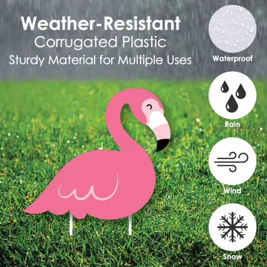 Big Dot of Happiness You've Been Flocked - Flamingo - Yard Sign and Outdoor Lawn Decorations - Funny Prank Yard Signs - Set of 8 {4}