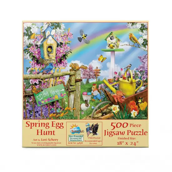 Sunsout Spring Egg Hunt 500 pc Easter Jigsaw Puzzle 34878 {4}