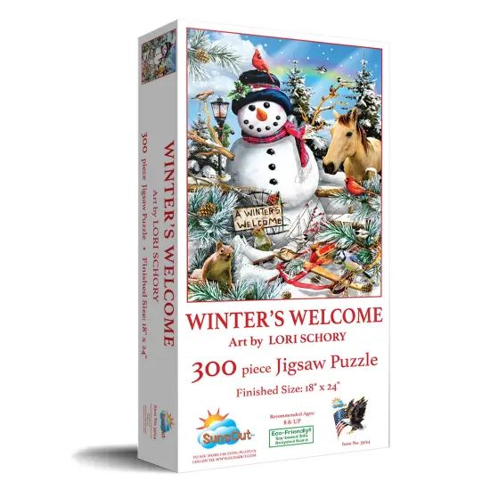 Sunsout Winter's Welcome 300 pc Christmas Jigsaw Puzzle 35154 {3}