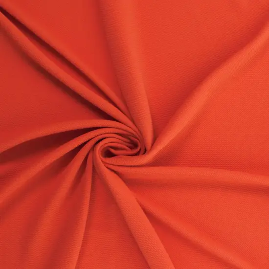 Solid 4 way Stretch Liverpool Bullet Fabric Orange {2}