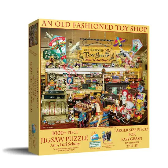 Sunsout An Old Fashioned Toy Shop 1000 pc Large Pieces Jigsaw Puzzle 34916 {3}