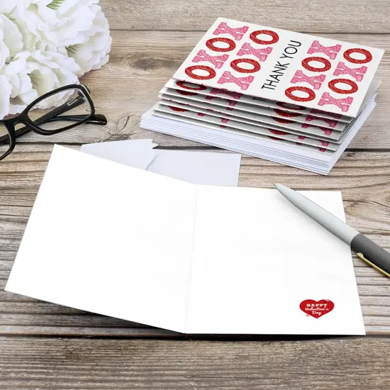 Big Dot of Happiness Conversation Hearts - Valentine's Day Party Thank You Cards (8 count) {6}