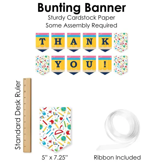 Big Dot of Happiness Thank You Teachers - DIY Teacher Appreciation Signs - Snack Bar Decorations Kit - 50 Pieces {7}