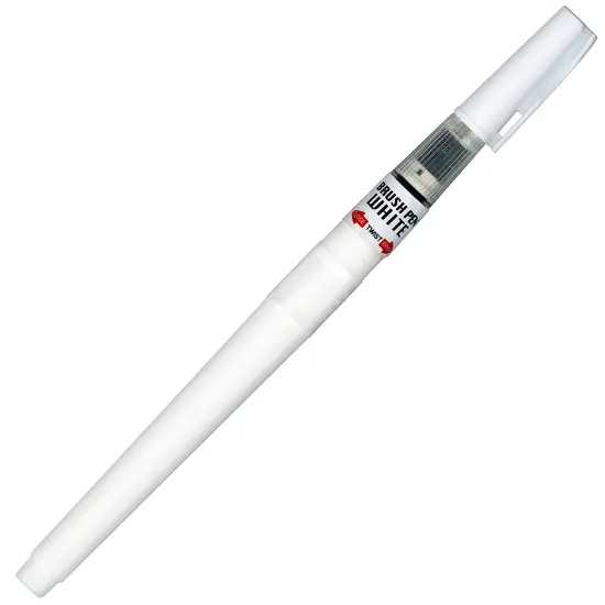 Kuretake ZIG Cartoonist Brush Pen-White {1}