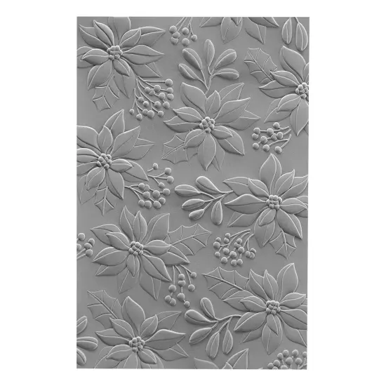 Spellbinders 3D Embossing Folder 5.5"x8.5"-Scenic Poinsettias {2}