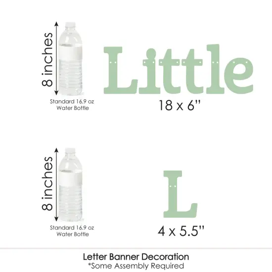 Big Dot of Happiness Little Pumpkin - Fall Birthday Party or Baby Shower Letter Banner Decoration 36 Banner Cutouts and Little Pumpkin Banner Letters {7}