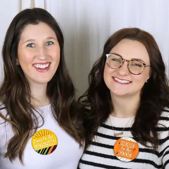 Big Dot of Happiness Still Got Class - 3 inch High School Reunion Party Badge - Pinback Buttons - Set of 8 {6}